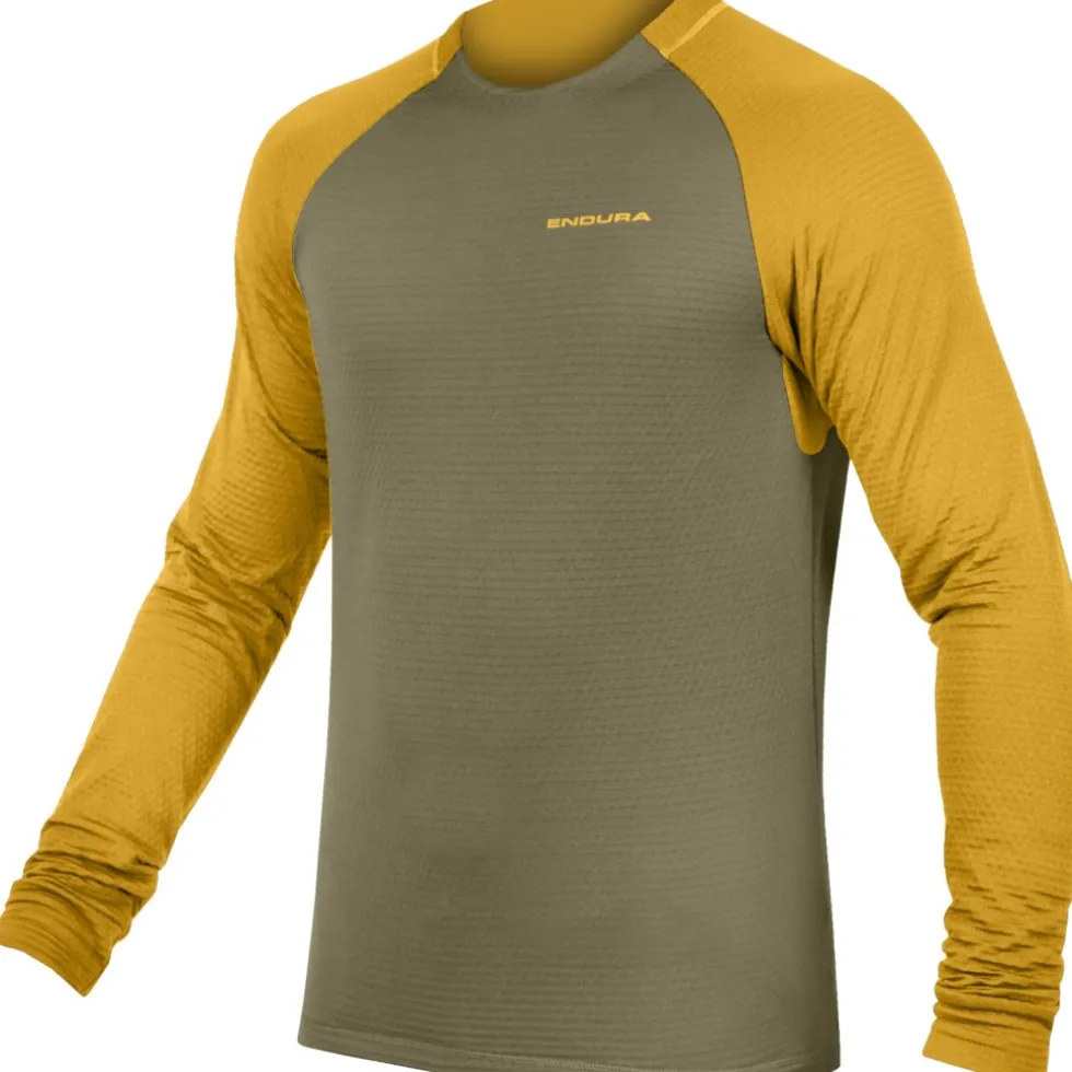 Endura SingleTrack Fleece Fietsshirt Heren - tweed green