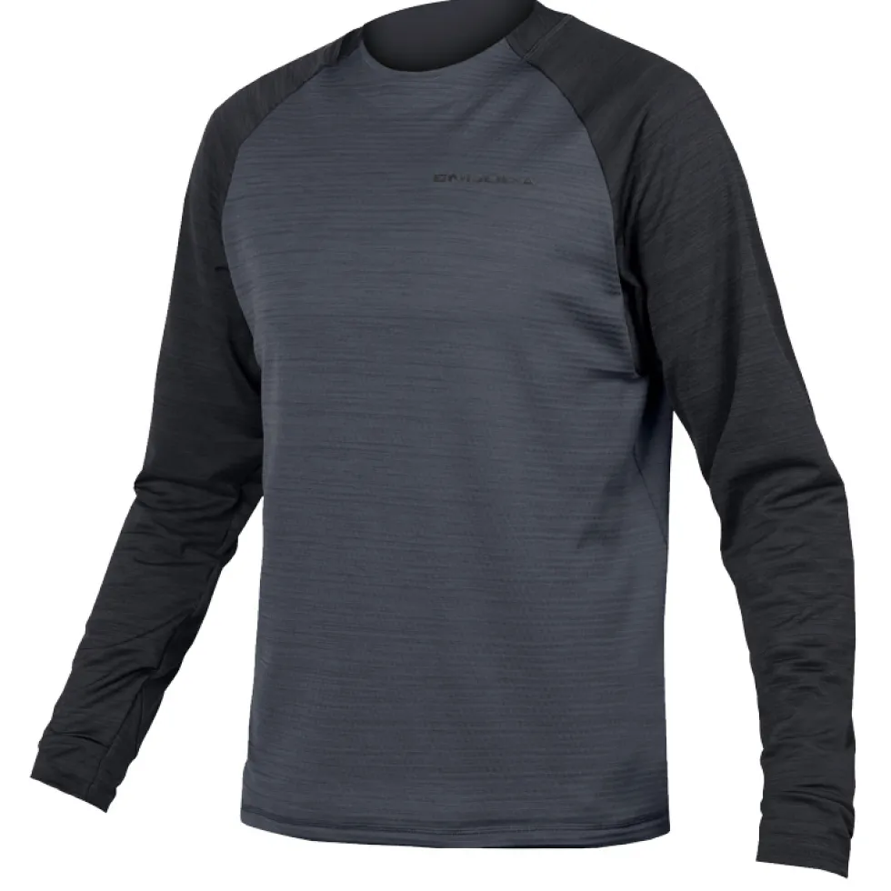 Endura SingleTrack Fleece Fietsshirt Heren - zwart