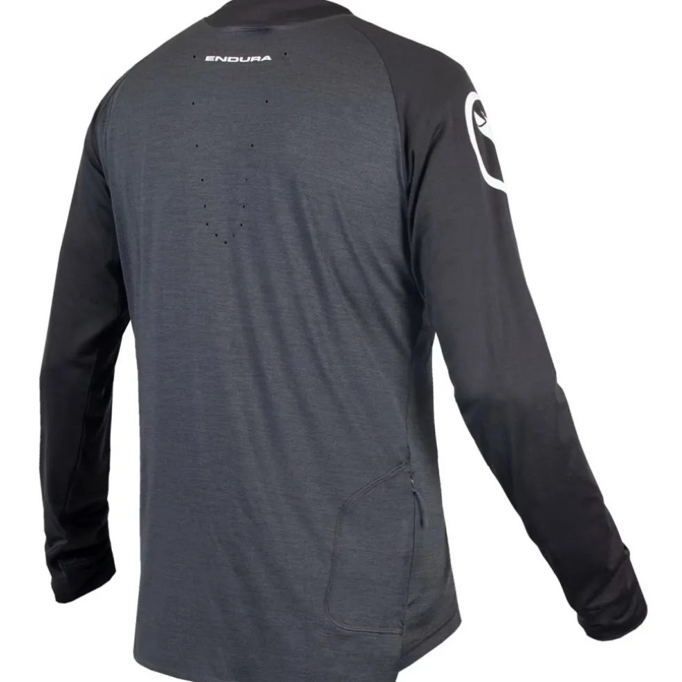 Endura SingleTrack Shirt met Lange Mouwen Heren - pewter grey