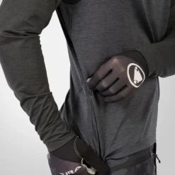 Endura SingleTrack Shirt met Lange Mouwen Heren - pewter grey
