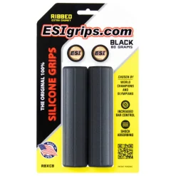 ESI Grips Ribbed Extra Chunky Handvatten - Black (Dark Charcoal Gray)