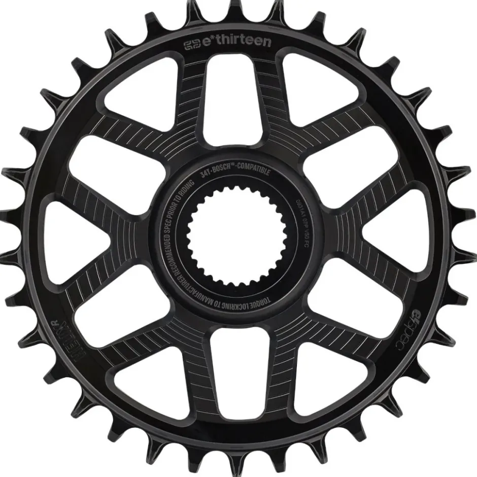 E-Bike Aandrijving < e*thirteen Helix Race e*spec - Direct Mount Kettingblad - Bosch - 13mm Offset - zwart