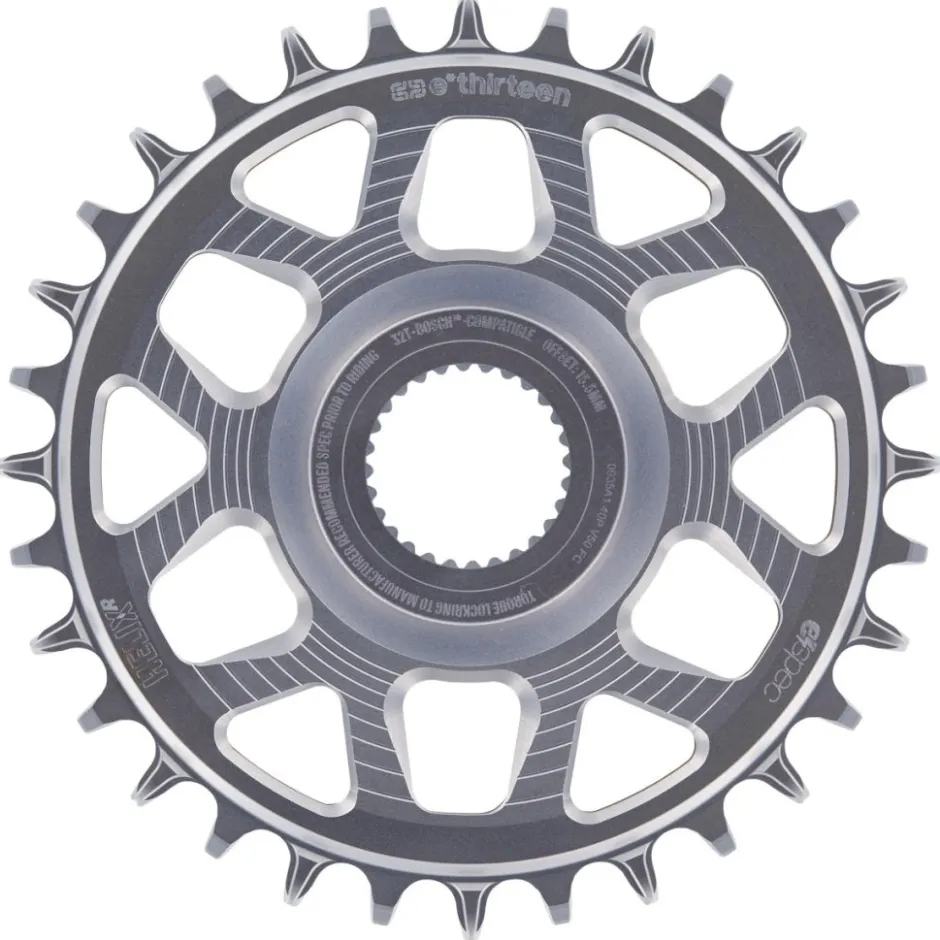E-Bike Aandrijving < e*thirteen Helix Race e*spec - Direct Mount Kettingblad - Bosch - 15mm Offset - zilver