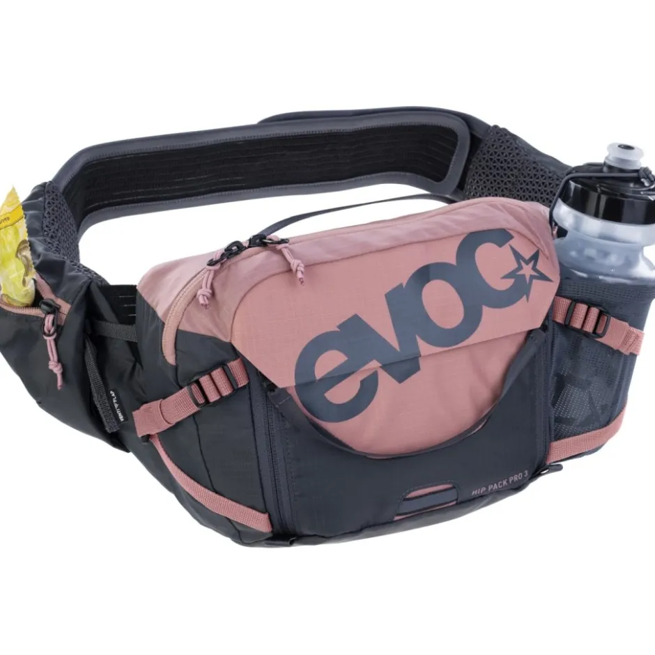 Heuptassen < Evoc Pro 3 Heuptas - Dusty Pink - Carbon Grey