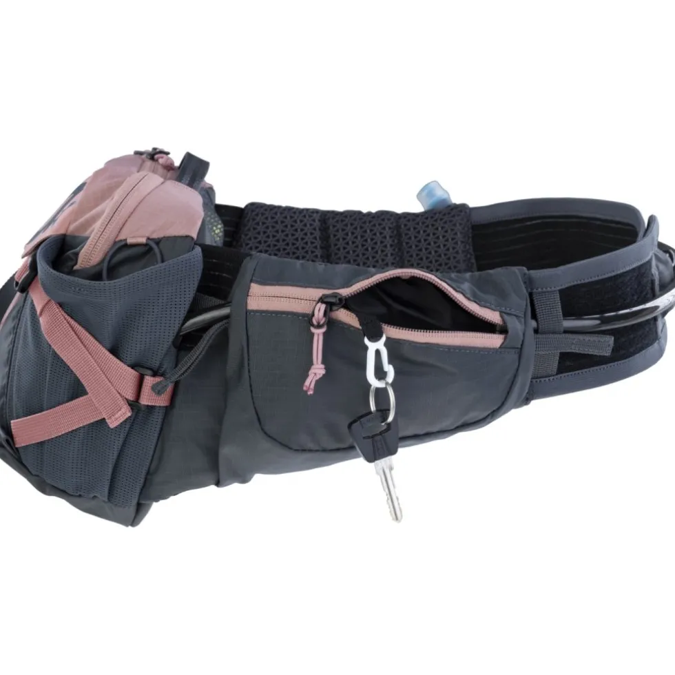 EVOC Pro 3 Heuptas + 1.5L Drinkzak - Dusty Pink - Carbon Grey