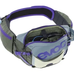 EVOC Pro 3 Heuptas - Steel - Violet - Dark Olive