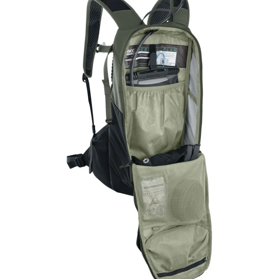 Drinkrugzakken < Evoc Ride 12 Rugzak - Dark Olive/Zwart