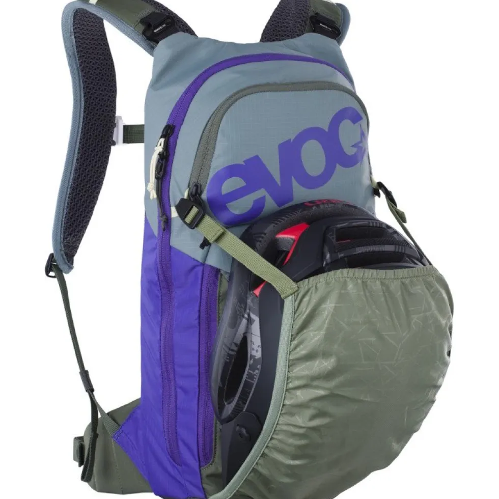 EVOC Stage 6 Rugzak - Steel - Violet - Dark Olive