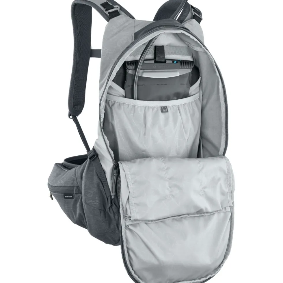 EVOC Trail Pro 16 Protector Rugzak - Stone/Carbon Grey