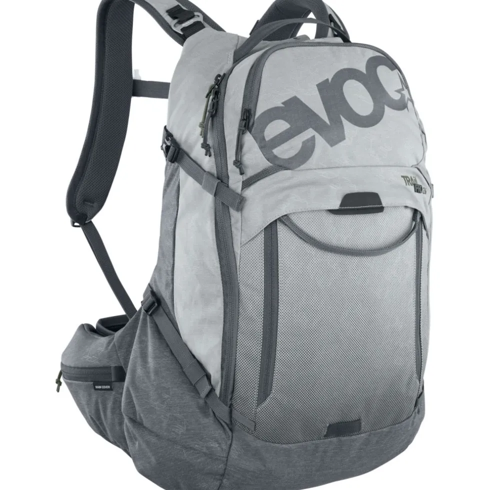 EVOC Trail Pro 26 Protector Rugzak - Stone/Carbon Grey