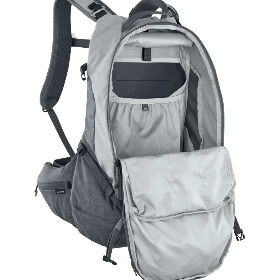 EVOC Trail Pro 26 Protector Rugzak - Stone/Carbon Grey