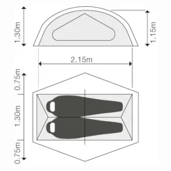 Exped Lyra II Extreme Tent - meadow
