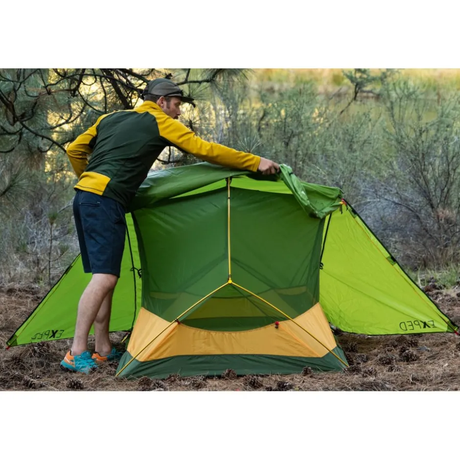 Tenten, Tarps & Hangmatten < Exped Lyra III Extreme Tent - meadow