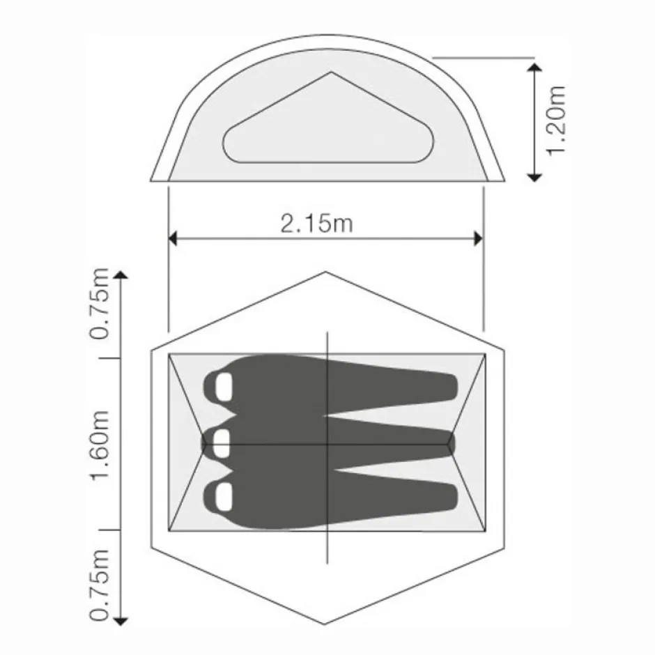 Tenten, Tarps & Hangmatten < Exped Lyra III Extreme Tent - meadow