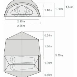 Tenten, Tarps & Hangmatten < Exped Outer Space II Tent - meadow