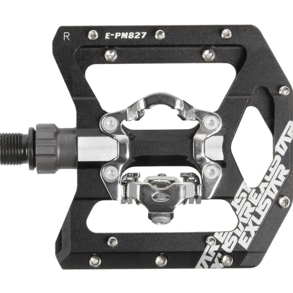 Klikpedalen|Combi Pedalen < Exustar E-PM827 Dual Interface Pedal - black