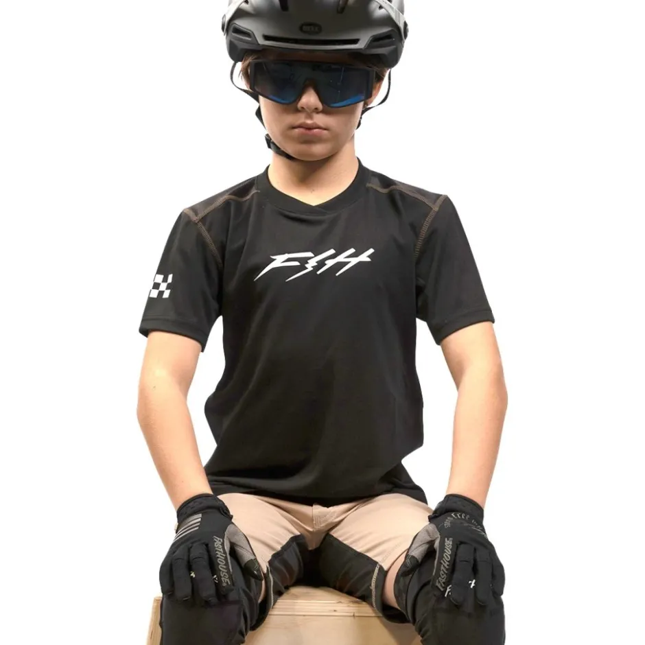 Shirts Kinderen < Fasthouse Alloy Ronin hirt et Korte ouwen Jongeren - Zwart