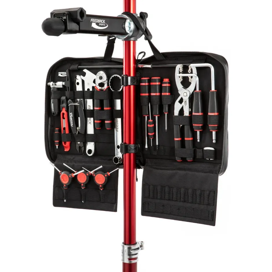 Montagestandaarden|Gereedschap En Onderhoud < Feedback Sports Ultralight Montagestandaard - rood