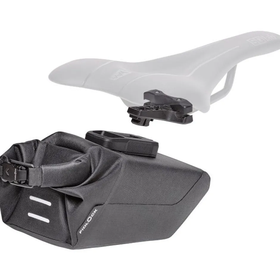 Zadeltassen < Fidlock PINCLIP Zadeltas + PINCLIP Saddle Base - 0.7L - zwart