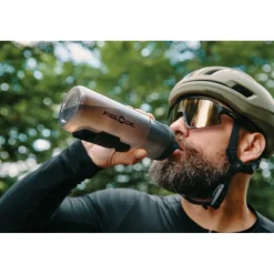 Bidons < Fidlock Twist Set Fietsfles Antibacterieel + Bike Base Mount - 600ml | transparent black