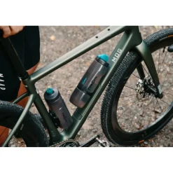 Fidlock Twist Single Fietsfles Antibacterieel + Bottle Connector - 600ml | transparent black