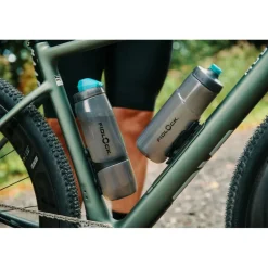 Fidlock Twist Single Fietsfles Antibacterieel + Bottle Connector - 600ml | transparent black