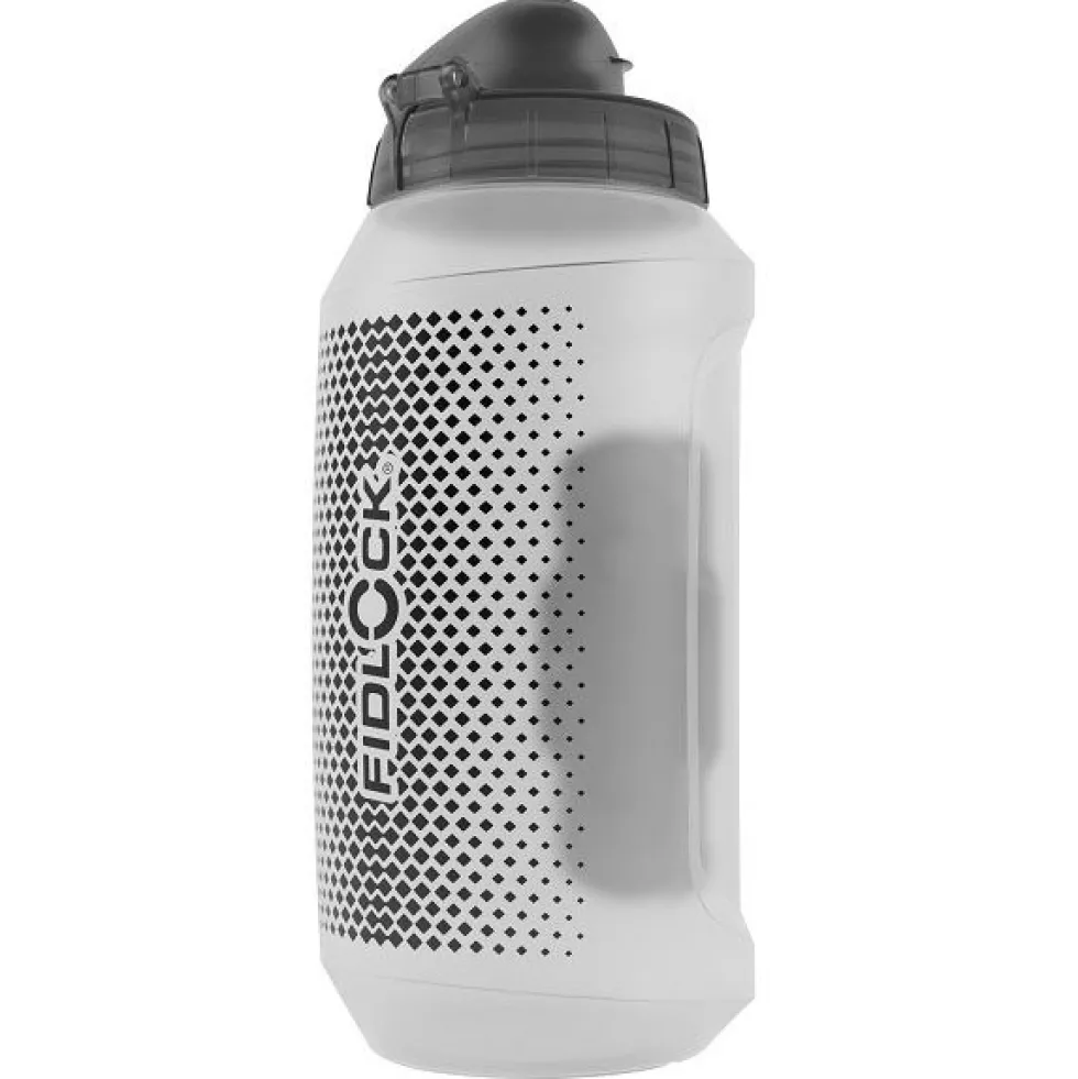Fidlock Twist Single Fles 750ml Compact + Bottle Connector Houder - transparant wit