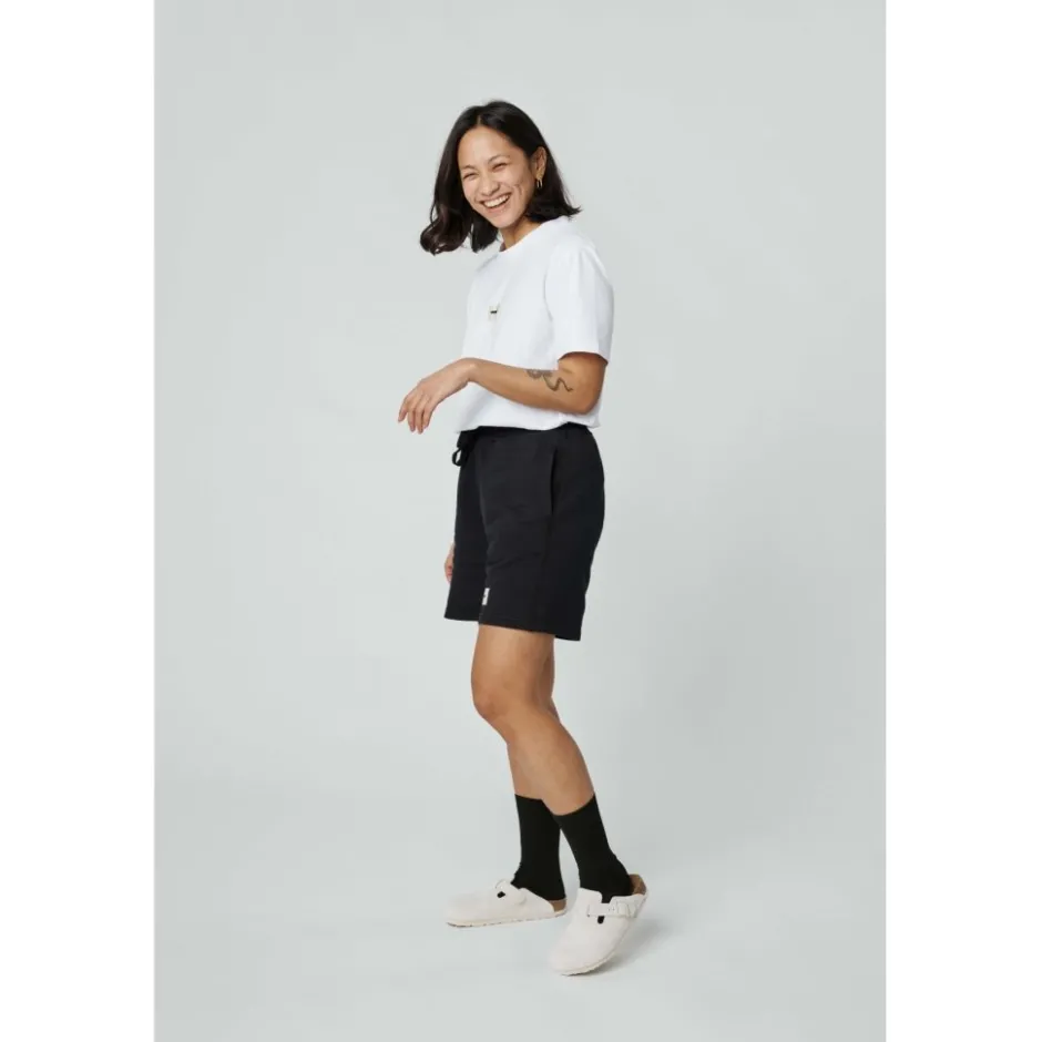 Broeken & Rokken < FINGERSCROSSED Classic Shorts - Logo - Zwart