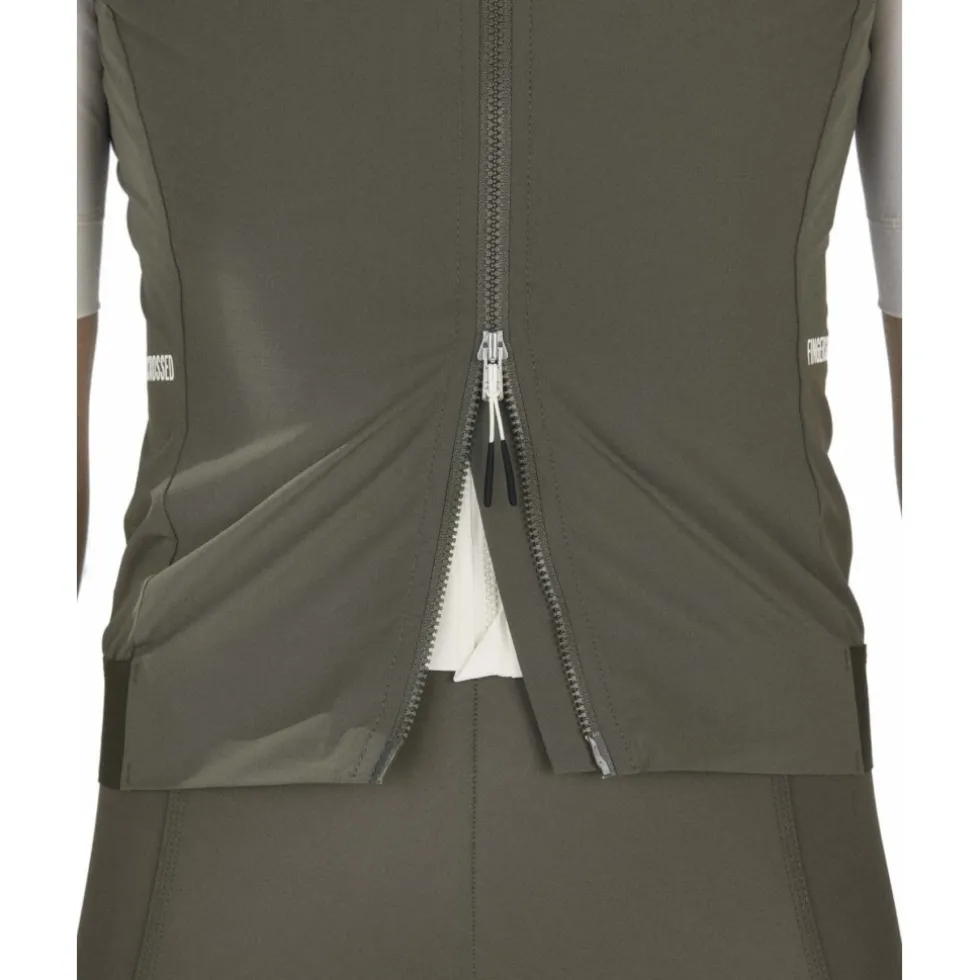FINGERSCROSSED Road Windvest Dames - Olijf