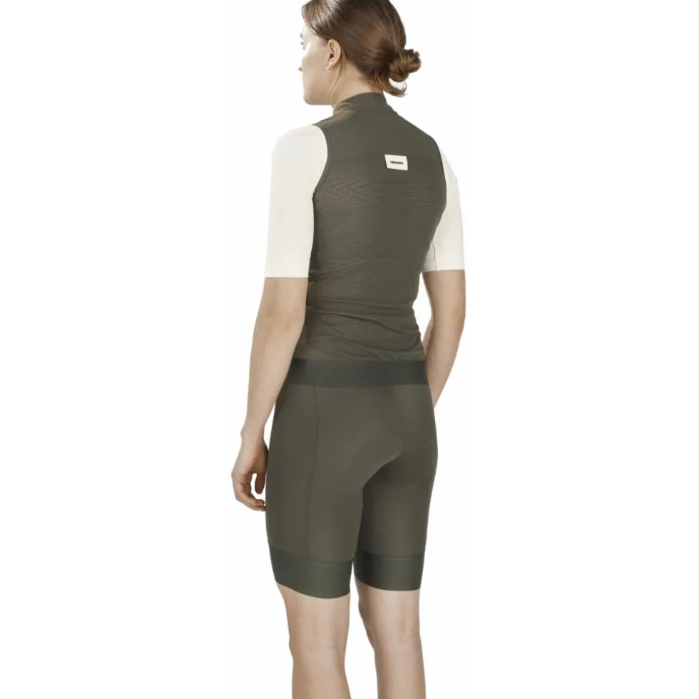 FINGERSCROSSED Road Windvest Dames - Olijf
