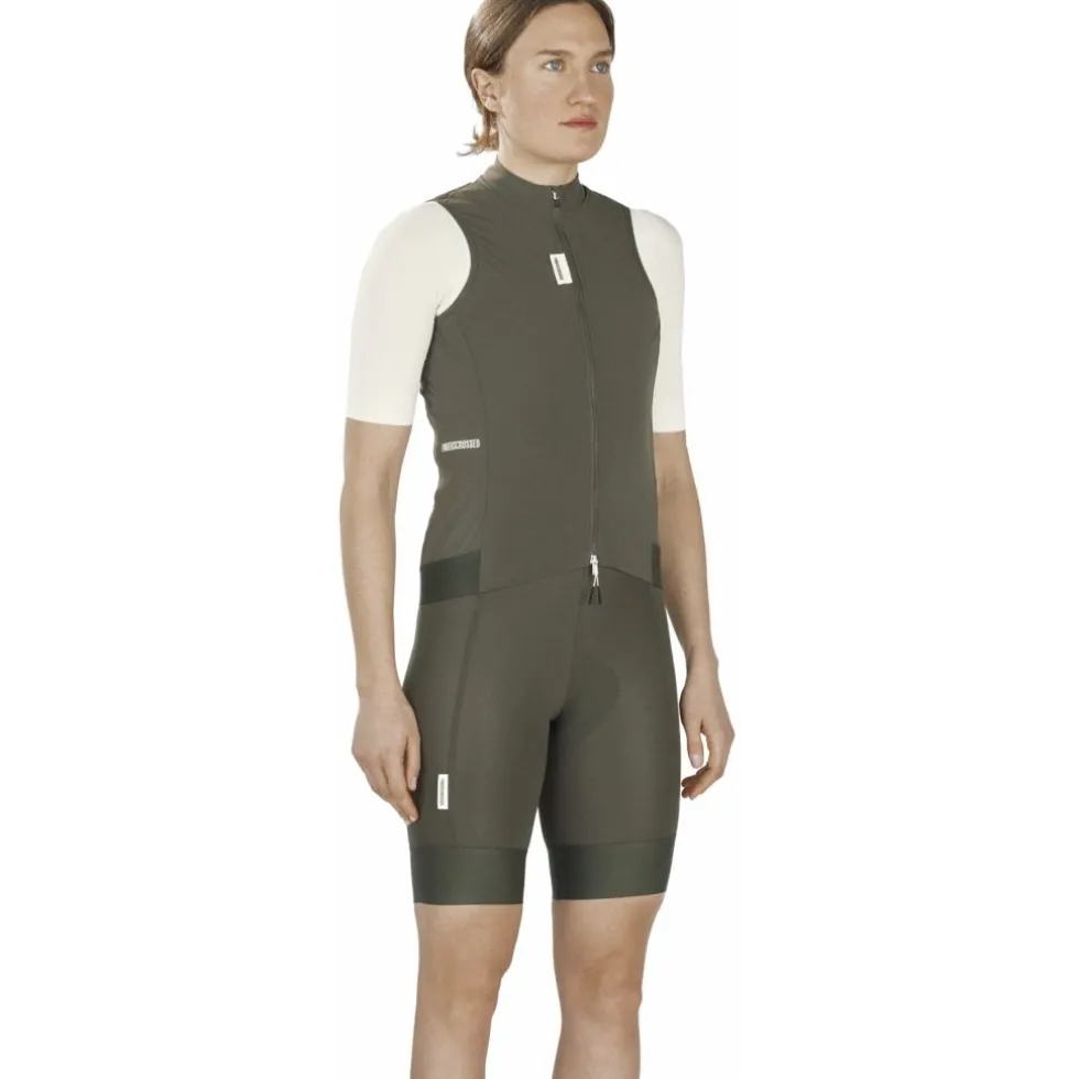 FINGERSCROSSED Road Windvest Dames - Olijf