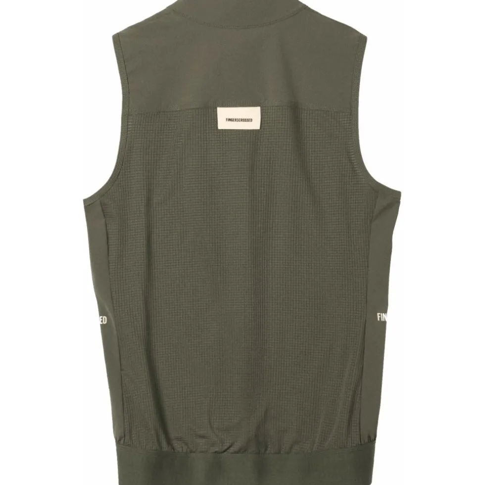 FINGERSCROSSED Road Windvest Dames - Olijf
