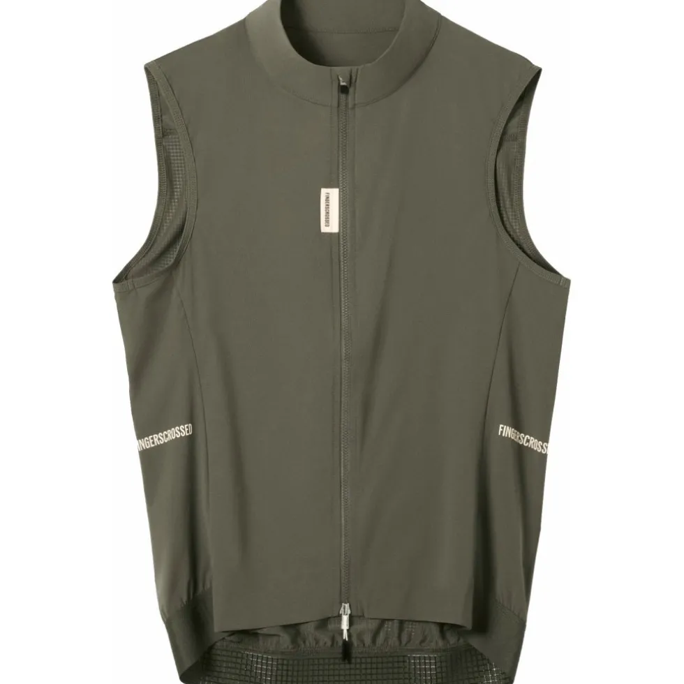 FINGERSCROSSED Road Windvest Dames - Olijf