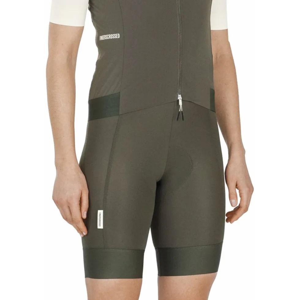FINGERSCROSSED Road Windvest Dames - Olijf