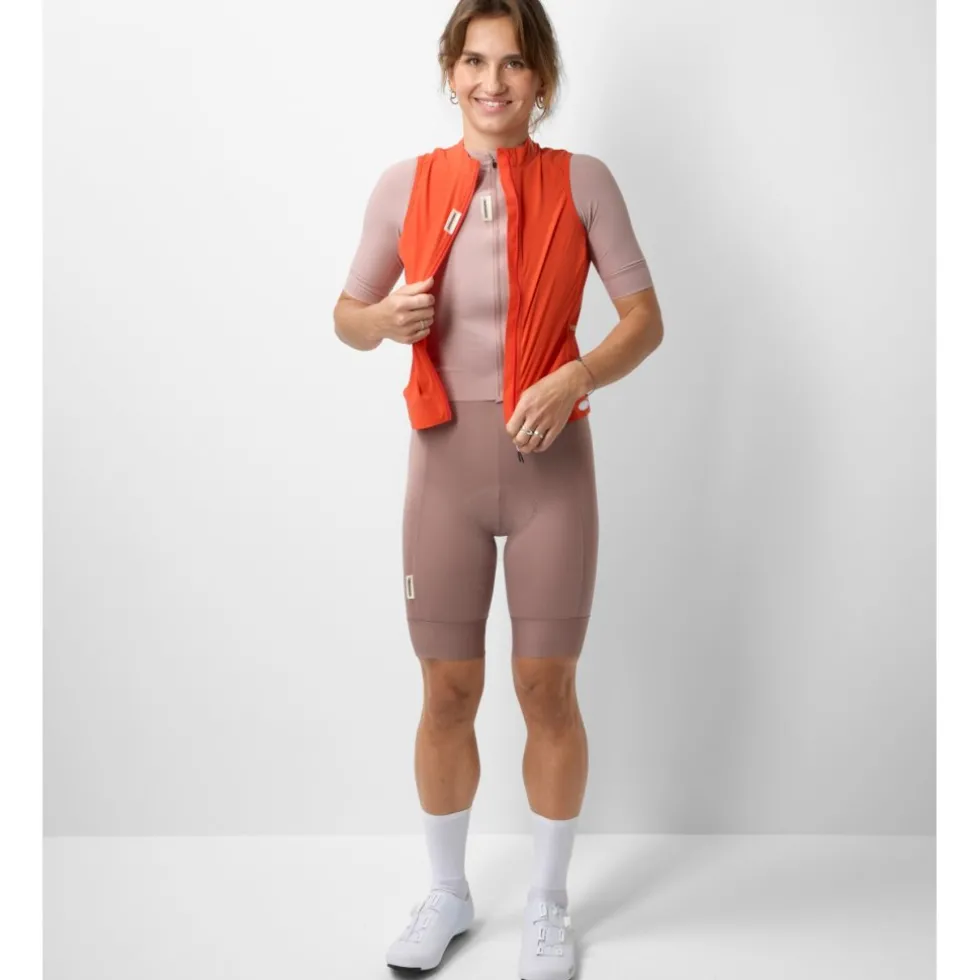 FINGERSCROSSED Road Windvest Dames - Poppy Red