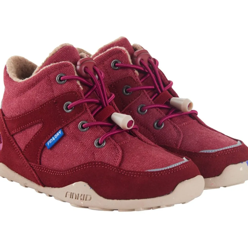 Finkid NILKKA Barefoot Schoenen Kinderen - cranberry