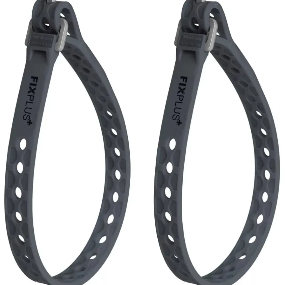 FixPlus Nano/Slim Fit Strap Elastische Band 30cm - 2 Stück - donkergrijs