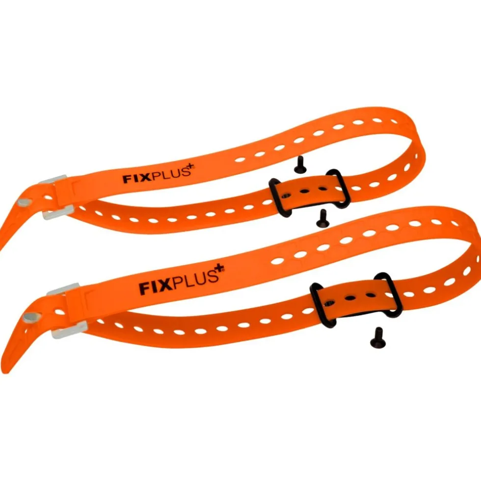 FixPlus Strap Anchor 2 pcs. incl. 2x Strap Orange 66cm - black/orange