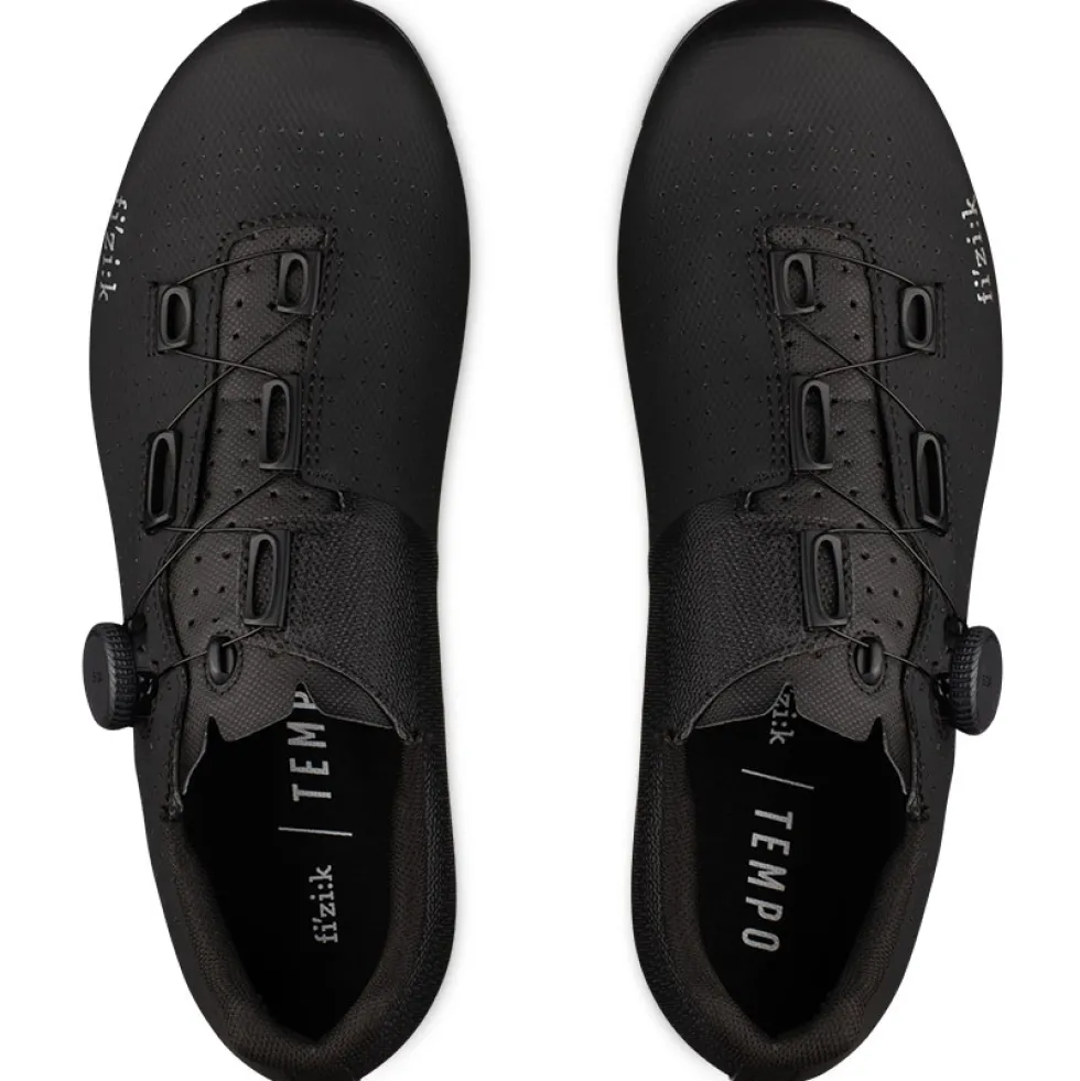 Fizik Tempo Decos Carbon Racefietsschoenen Unisex - Wide - zwart/zwart