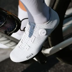 Fizik Tempo Decos Carbon Racefietsschoenen Unisex - Wide - wit/zwart