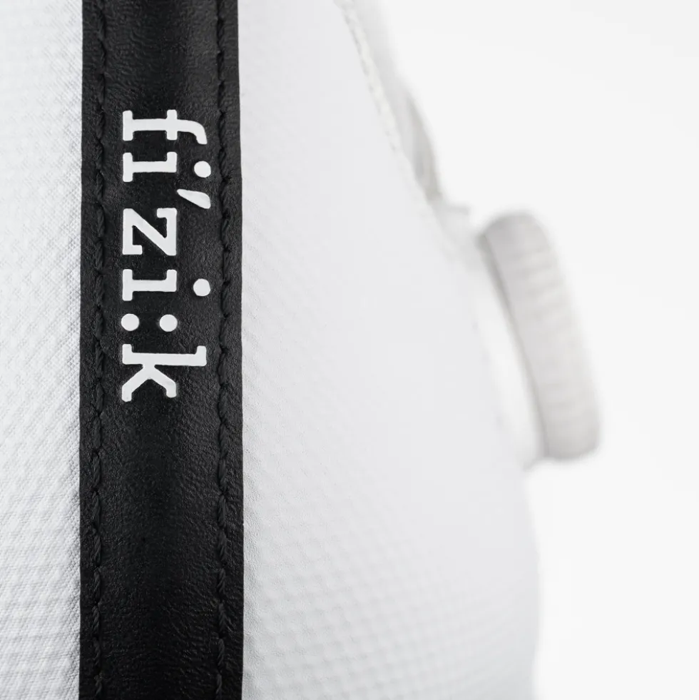 Fizik Tempo Decos Carbon Racefietsschoenen Unisex - Wide - wit/zwart