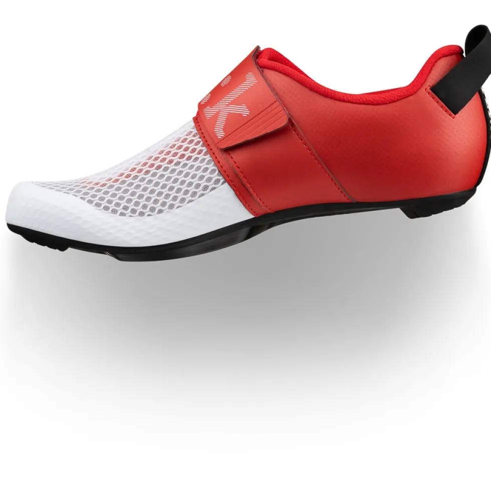 Fizik Transiro Hydra Triatlon-Schoenen Unisex - Wit / Metallic Red