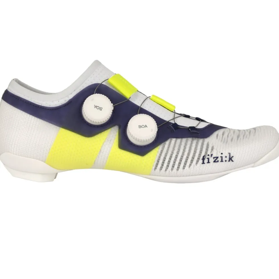 Fizik Vento Vega Carbon Racefietsschoenen - white/yellow fluo