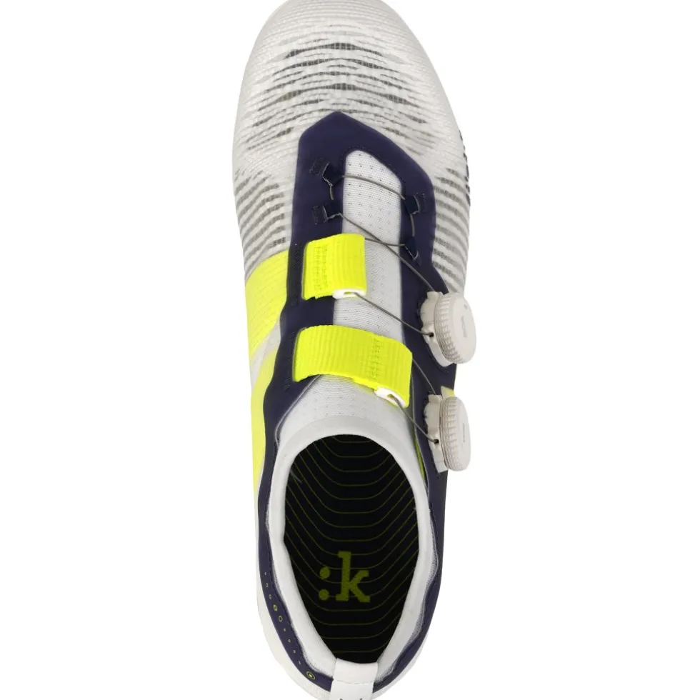 Fizik Vento Vega Carbon Racefietsschoenen - white/yellow fluo