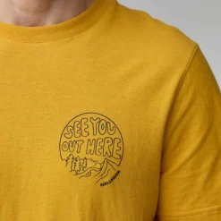 T-Shirts & Tops < Fjällräven Hep Bend Out Here T-Shirt Heren - chak white