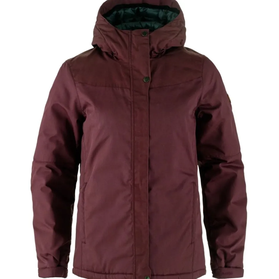 Jacks < Fjällräven Stina Padded Jas Dames - port