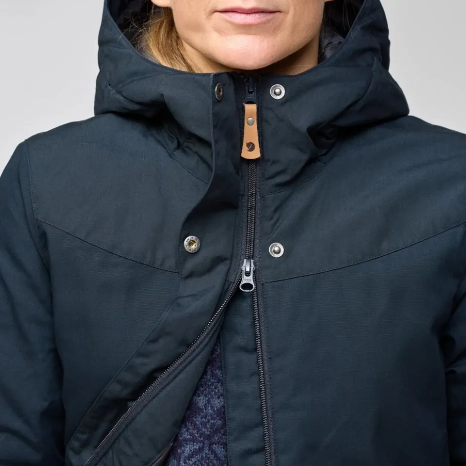 Jacks < Fjällräven Stina Padded Jas Dames - port