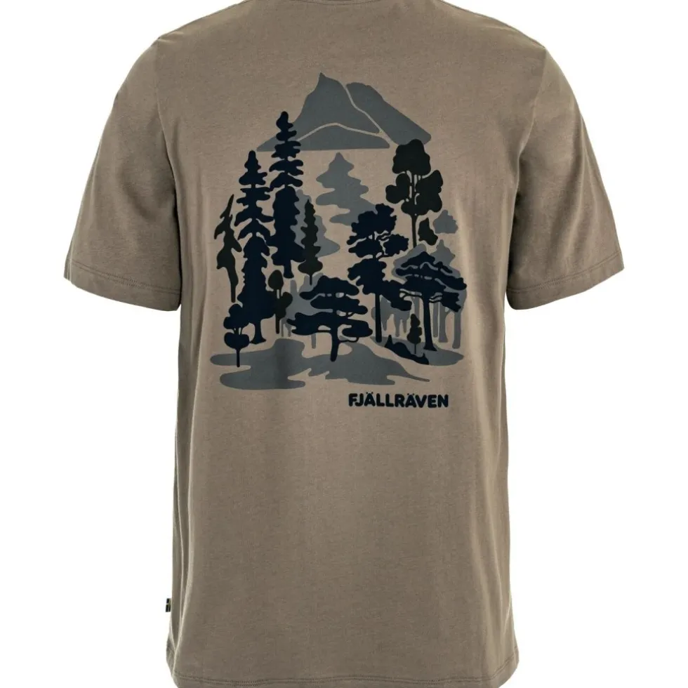 Fjällräven Swedish Forest T-shirt heren - suede brown