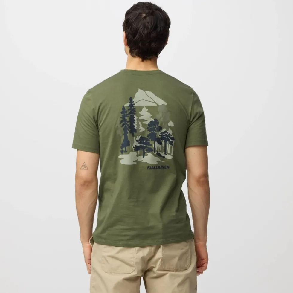 Fjällräven Swedish Forest T-shirt heren - suede brown
