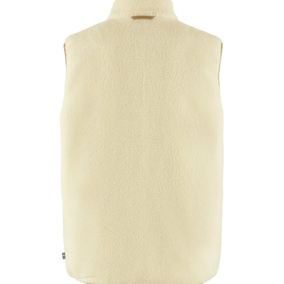 Fjällräven Vardag Pile Fleece Vest Heren - chalk white-buckwheat brown